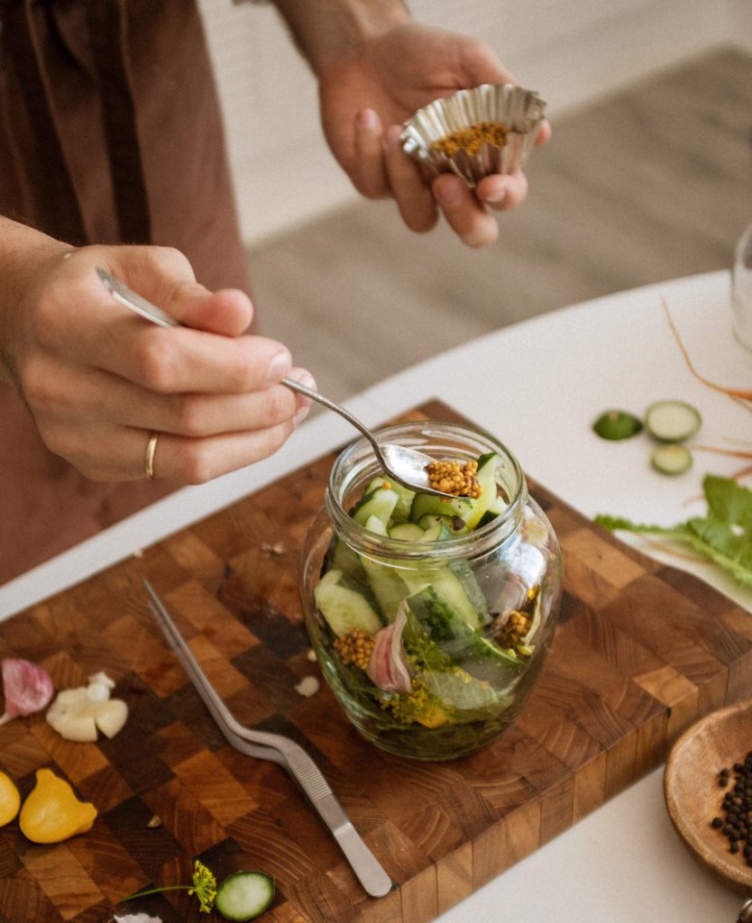 food prepping pickling