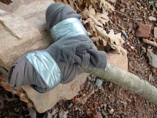 crutch with duct tape crutch with duct tape