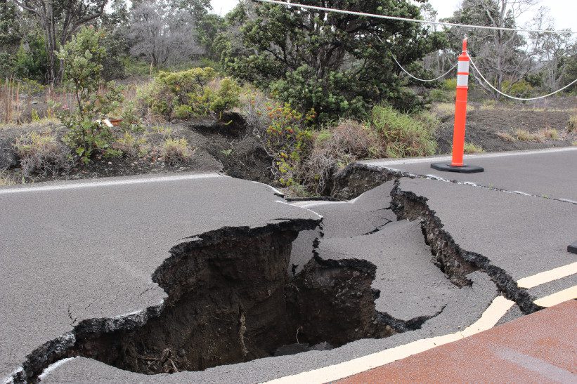 earthquake road damage